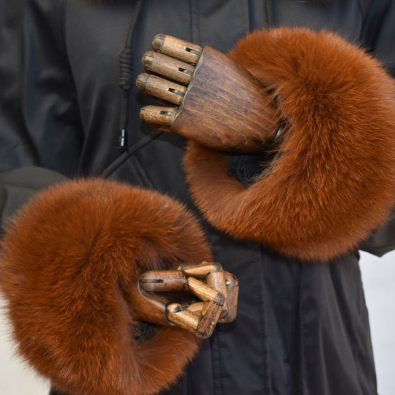 Mankiety z futra lisa dla kobi – Winter Clothing Pk recenzja i cena