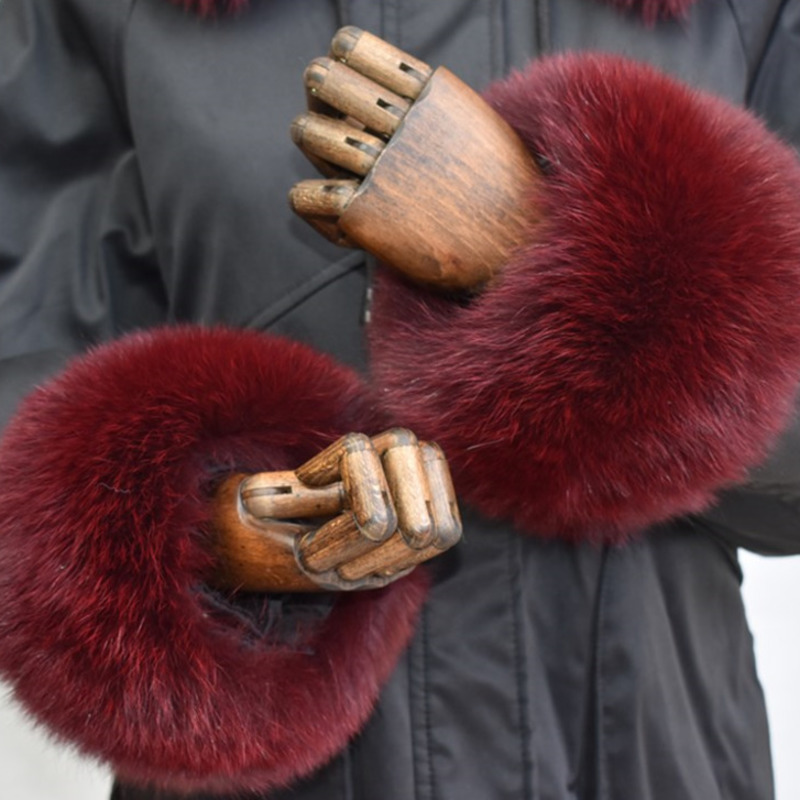 Mankiety z futra lisa dla kobi – Winter Clothing Pk recenzja i cena