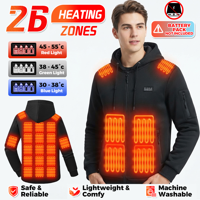 Bluza z podgrzewaną kapturem,  – Winter Clothing Hiking recenzja i cena
